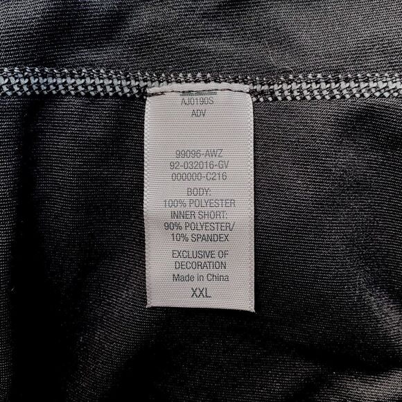 Champion Women’s Running Shorts, Quickdry, Bike Shorts Beneath, Size: XXL Black - Picture 7 of 7